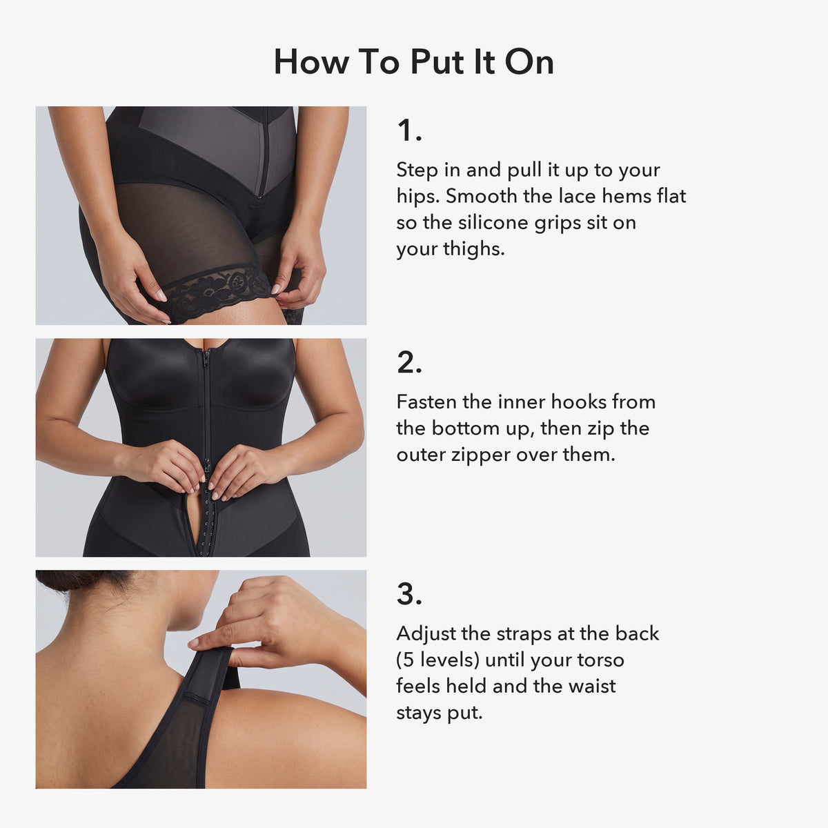 How to put it on in 3 steps