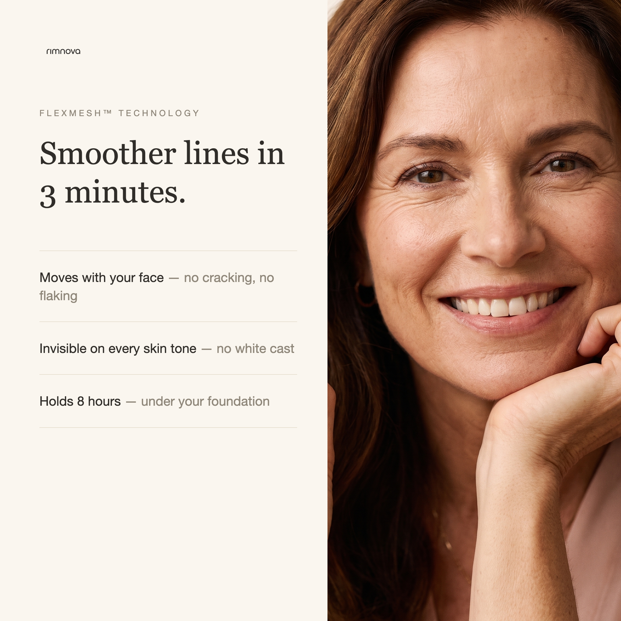 Line Smoother | Smooths Lines and Folds, Wears Under Makeup